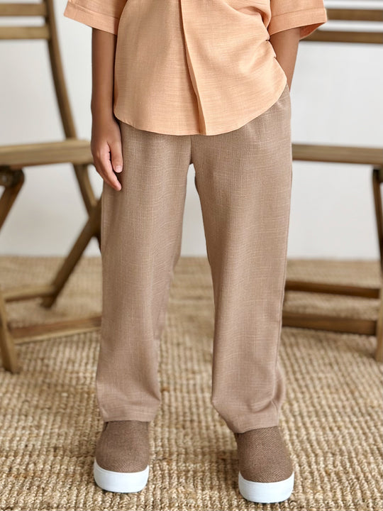 BENJI Unisex Lounge Pants in Mocha
