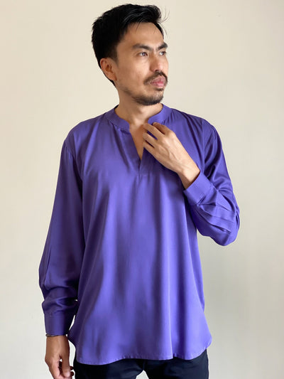 AWANG Kurta in Purple