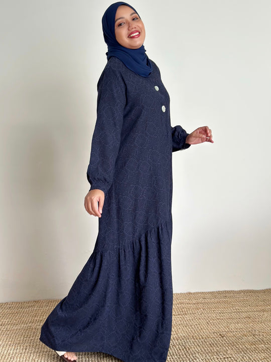 THALIA Flounce Shirt Dress