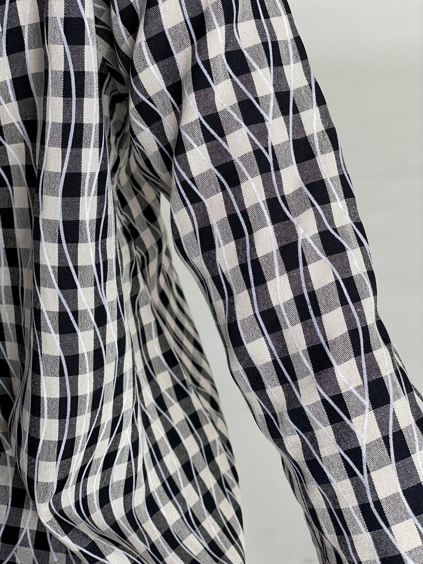 SUKMA Long Kurung Set in Black Gingham
