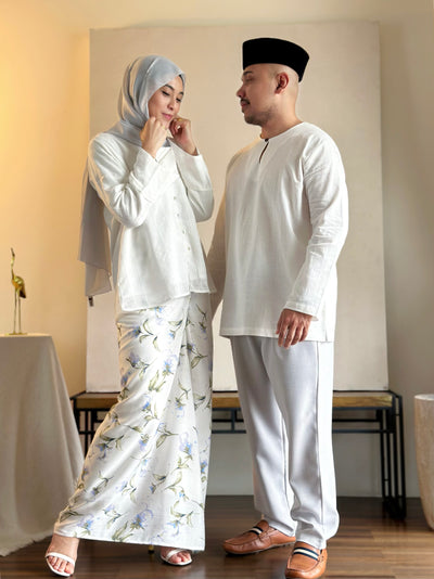MUSTIKA Mini Kebarung Set in White Garden