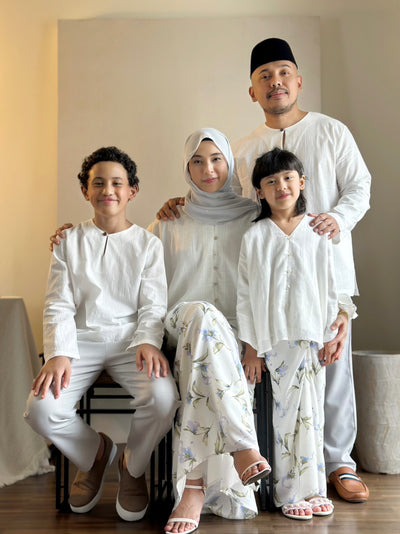 MUSTIKA Mini Kebarung Set in White Garden