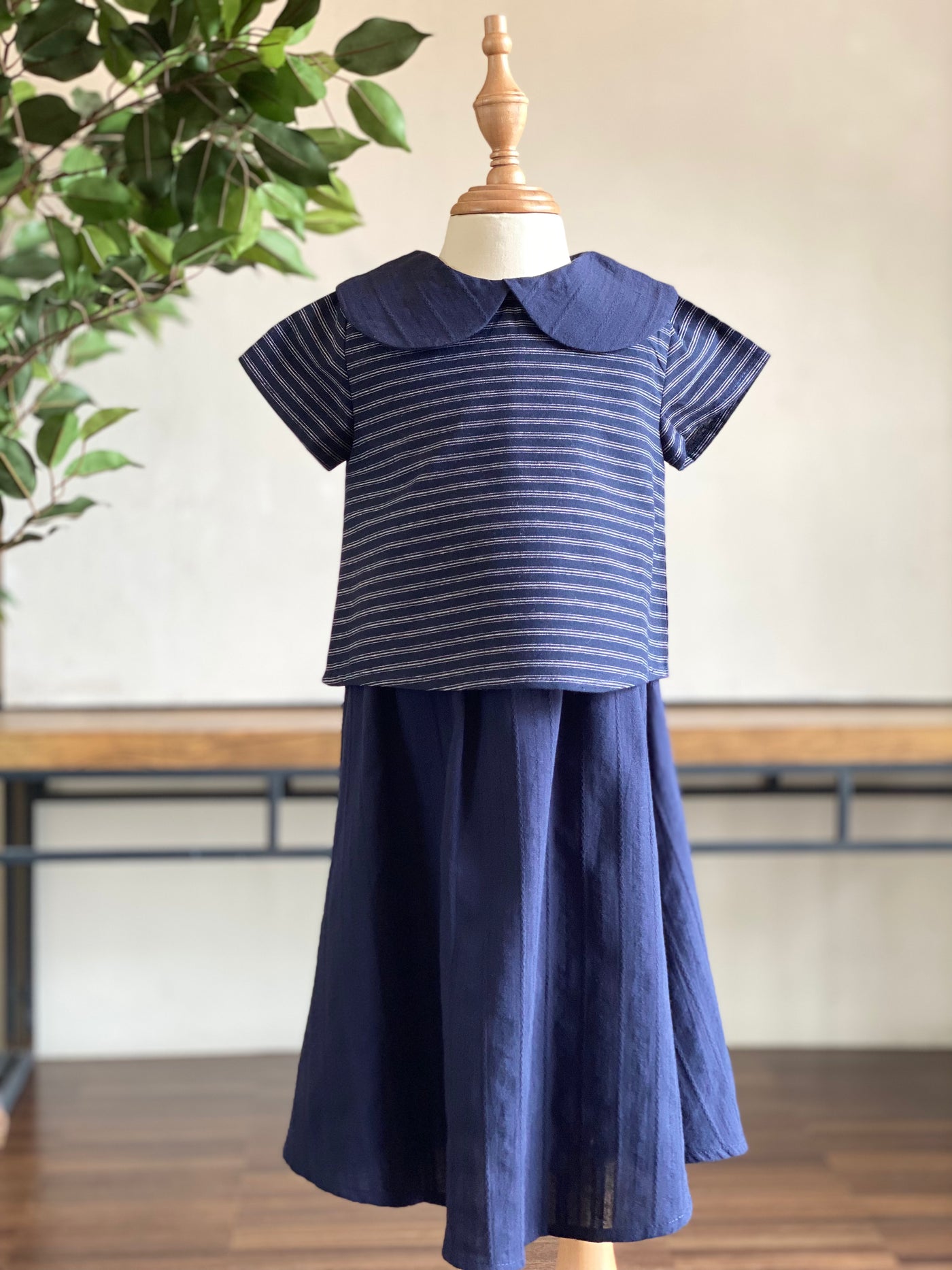 ARA Baby's Mini Kurung Set in Navy