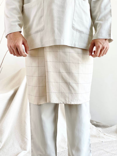 MALIK Teluk Belanga Baju Melayu Set in Honeydew