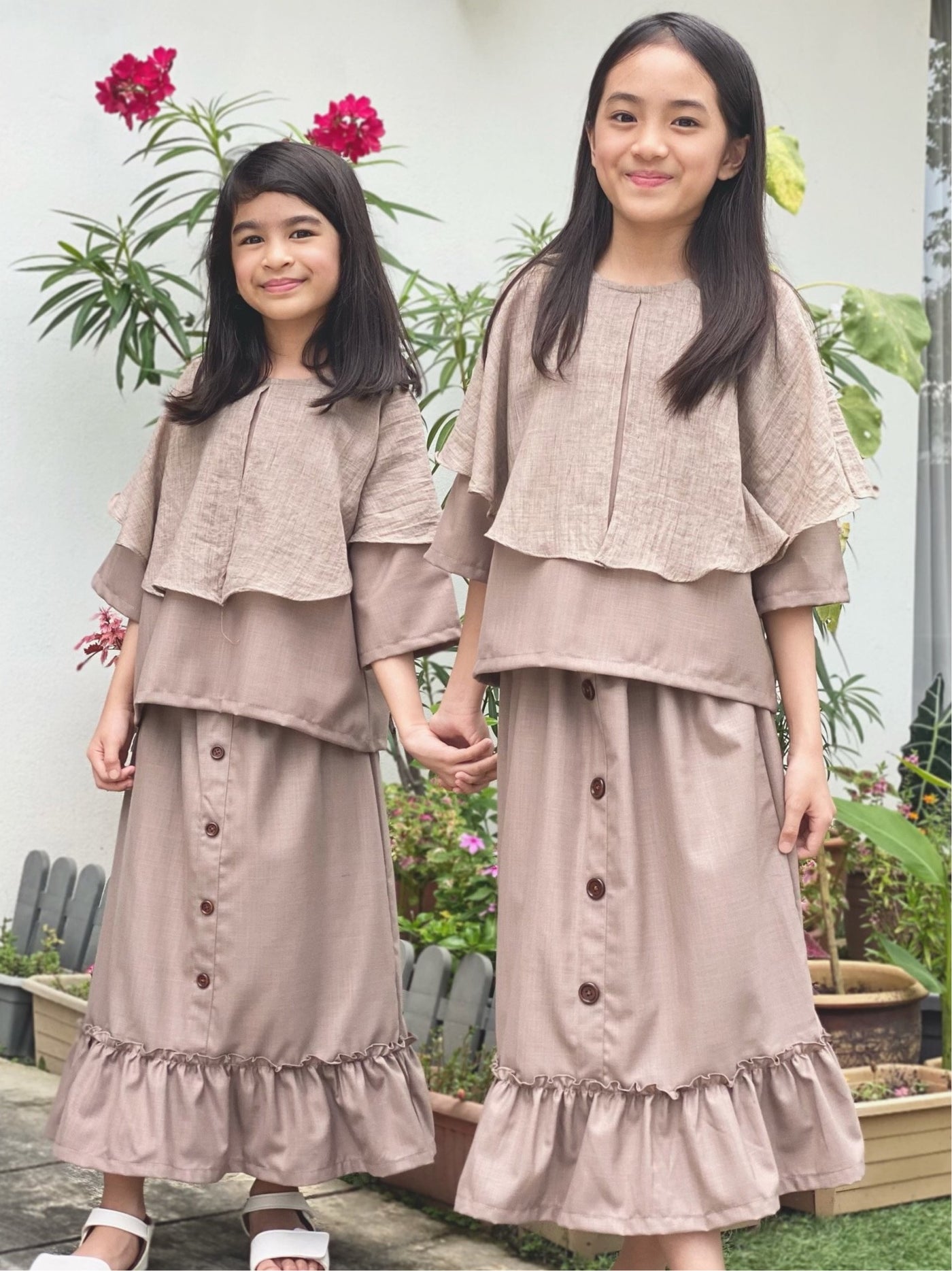 Celina Puritan-collar Blouse in Cedar