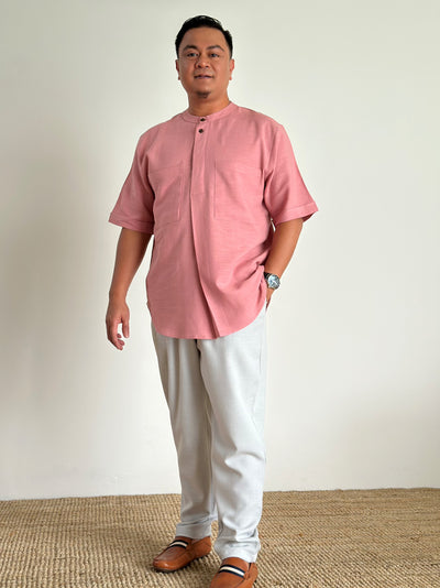 ABU Pocket Kurta in Pink