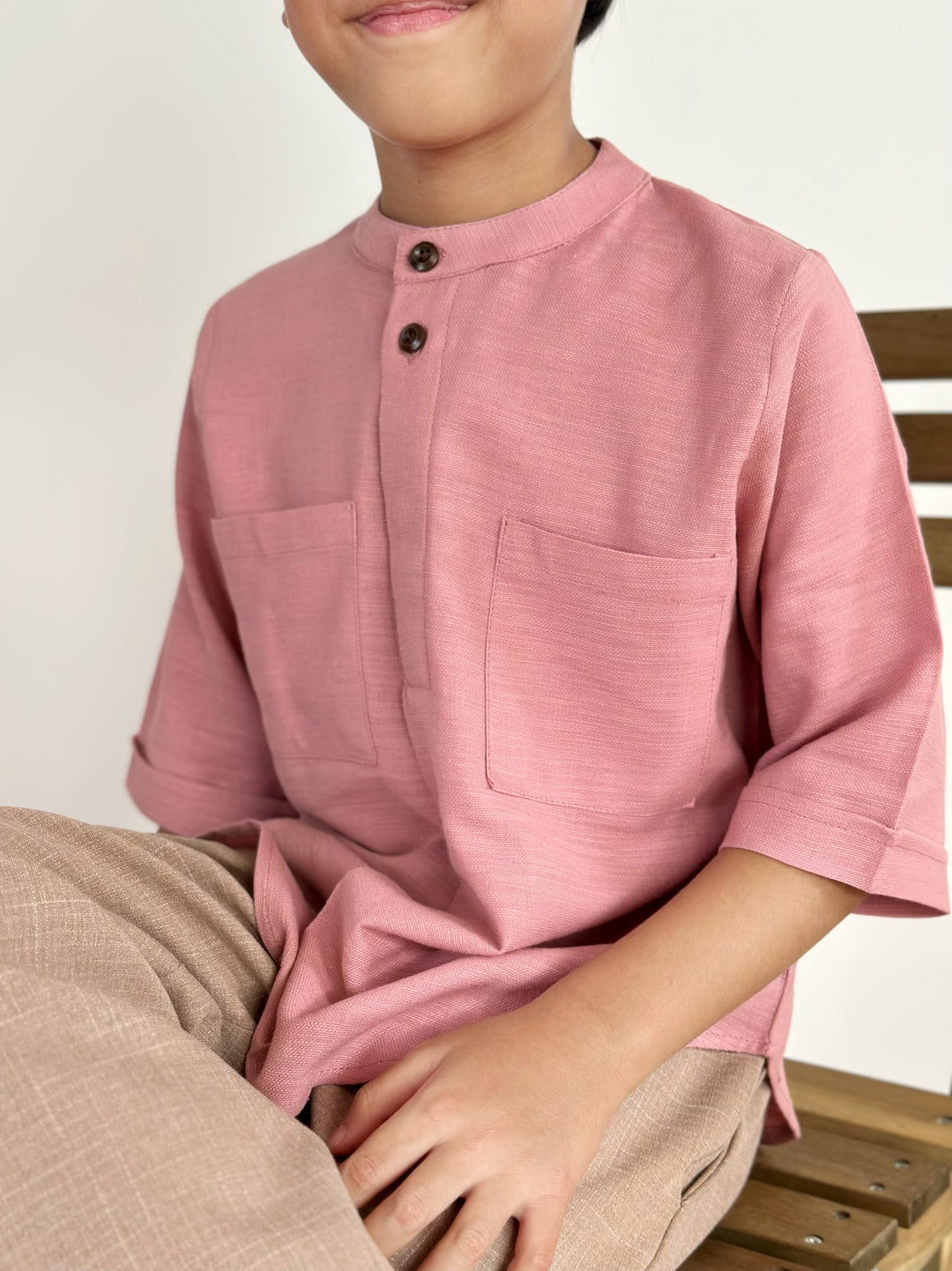 ALI Pocket Kurta in Pink