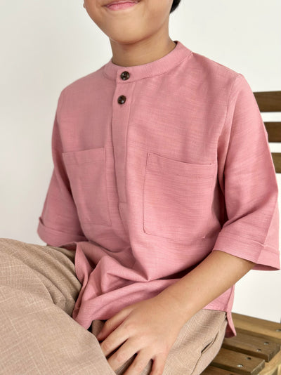 ALI Pocket Kurta in Pink