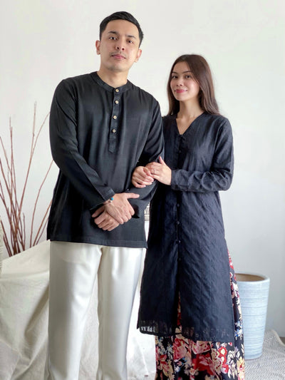 AHMAD Kurta in Black