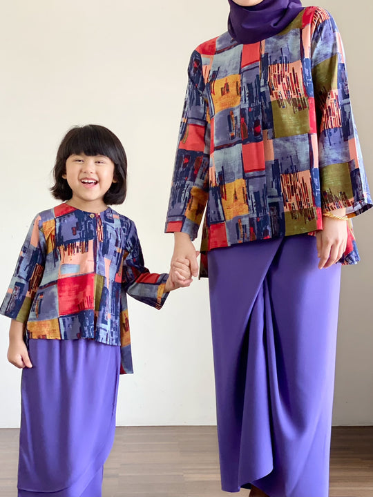 KARTIKA Modern Kurung Set in Purple
