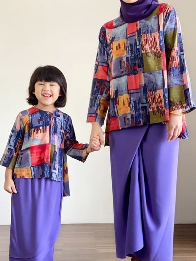 KARTIKA Modern Kurung Set in Purple