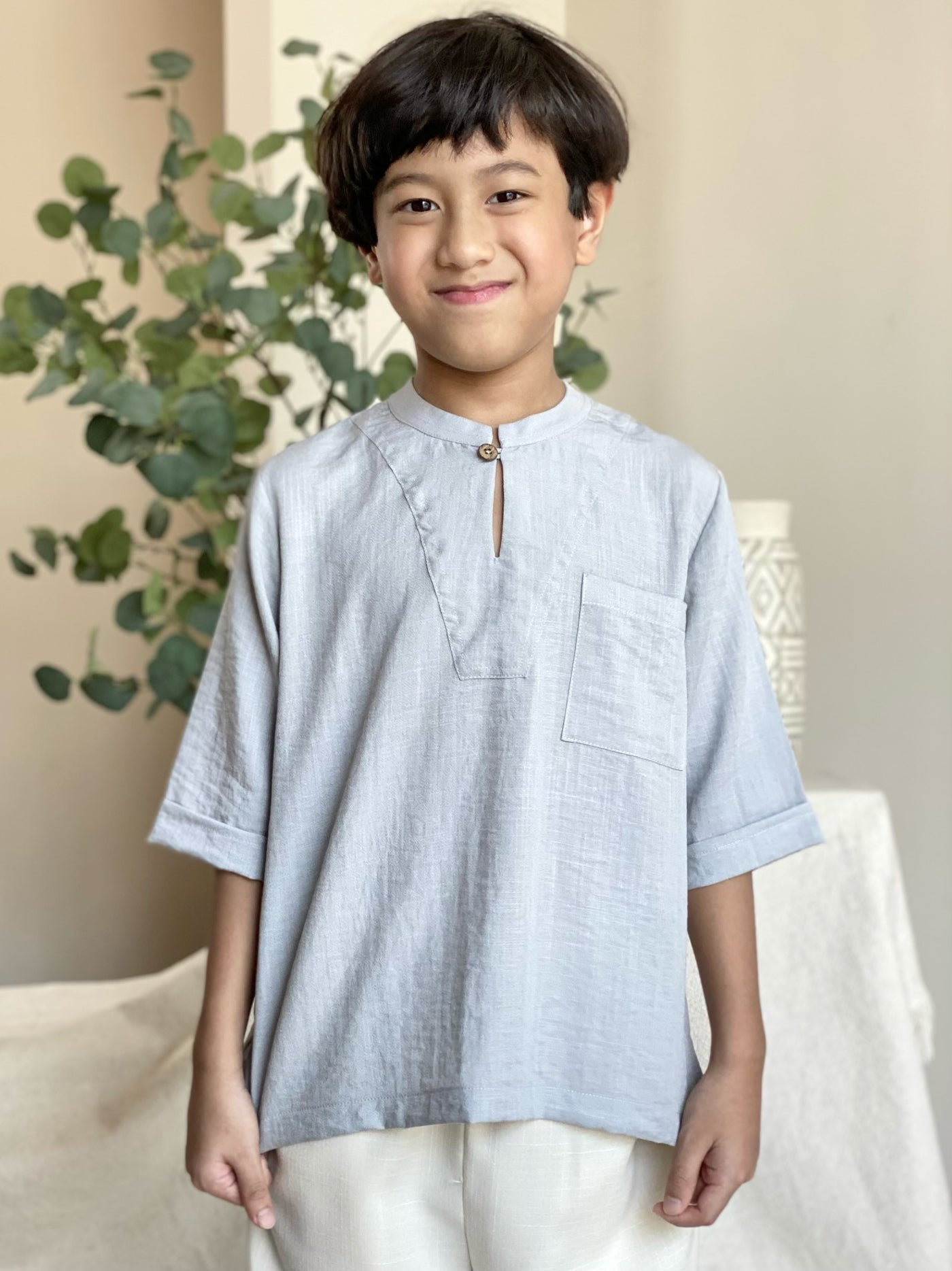 SENTOSA Kurta in Grey