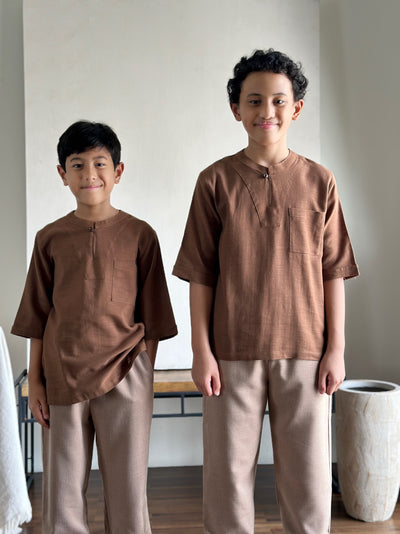 SENTOSA Kurta in Caramel