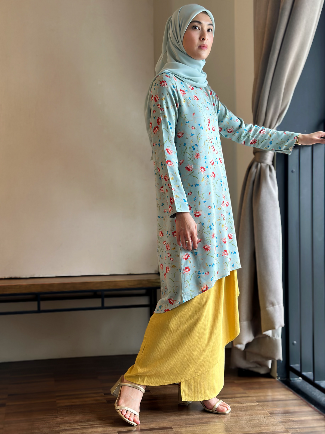 EMBUN Long Kurung Set in Meadow