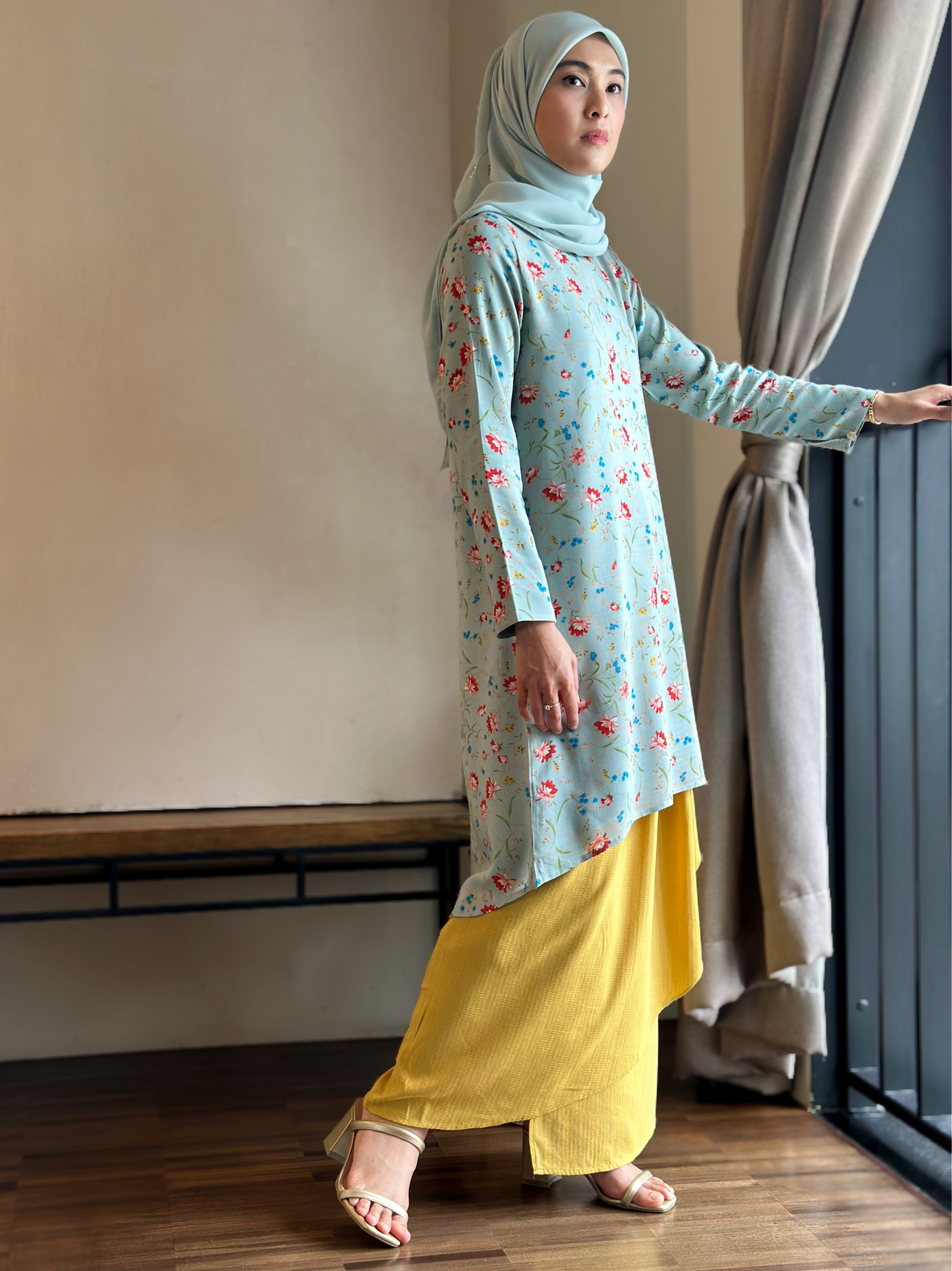 EMBUN Long Kurung Set in Meadow