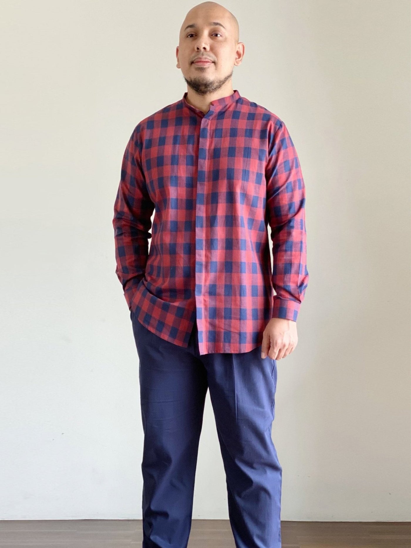 ILHAM Kurta Set in Checks