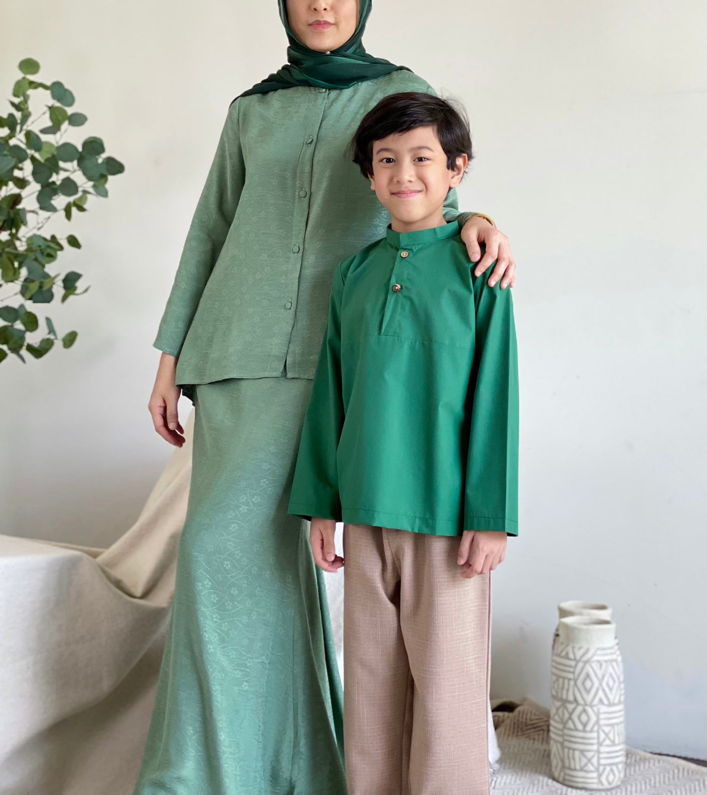 WIRA Cotton Kurta in Emerald
