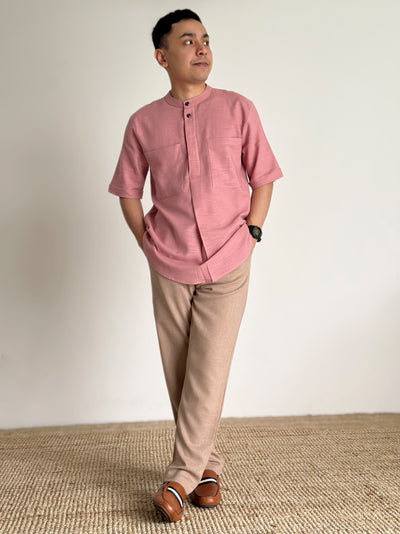 ABU Pocket Kurta in Pink