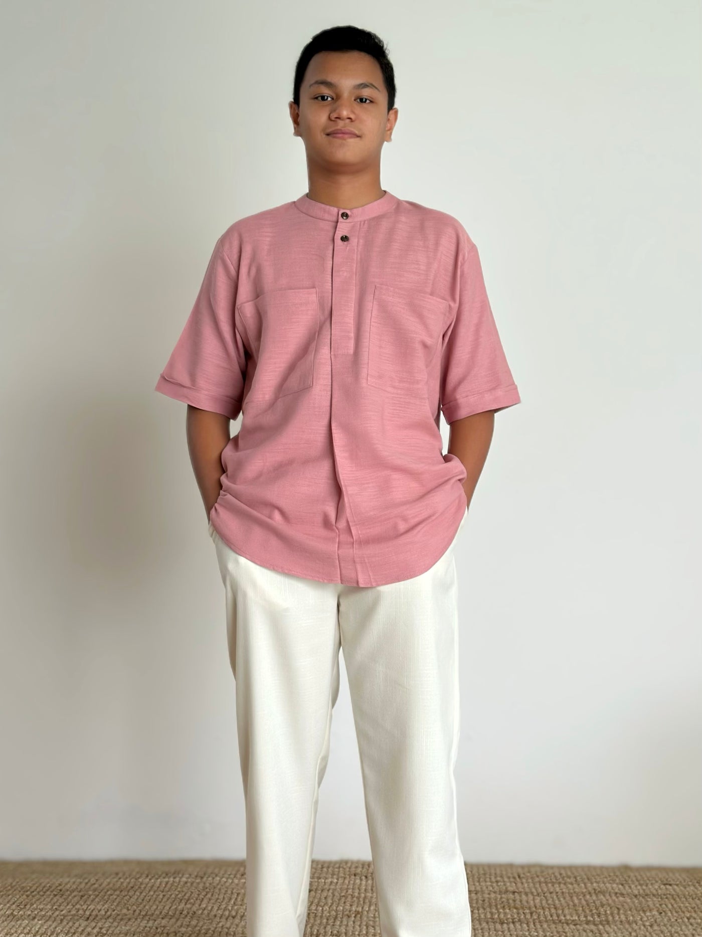 ABU Pocket Kurta in Pink