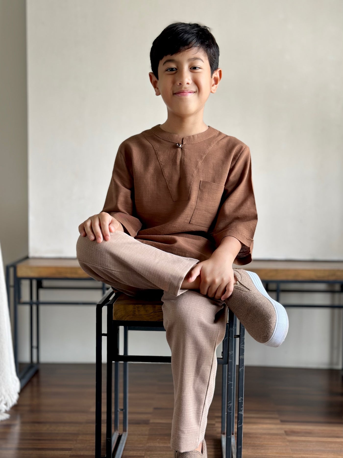 SENTOSA Kurta in Caramel