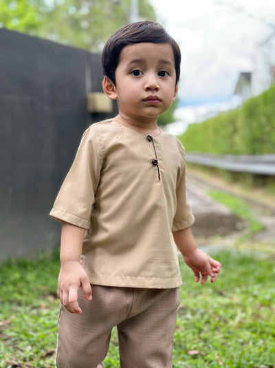 TENANG Unisex Baby’s Kurta in Tan