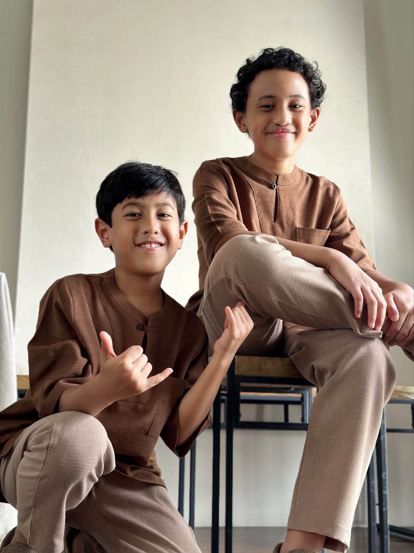 SENTOSA Kurta in Caramel
