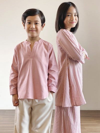 BAYU Unisex Kurta in Blush