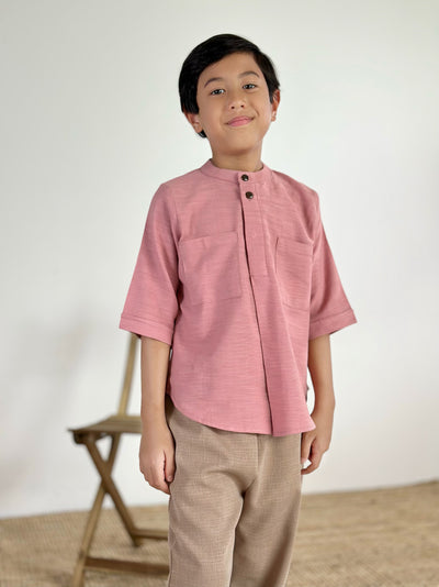 ALI Pocket Kurta in Pink