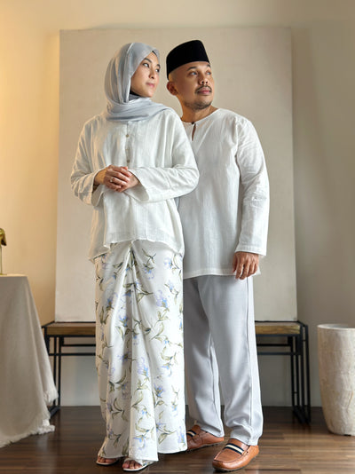 MUSTIKA Mini Kebarung Set in White Garden
