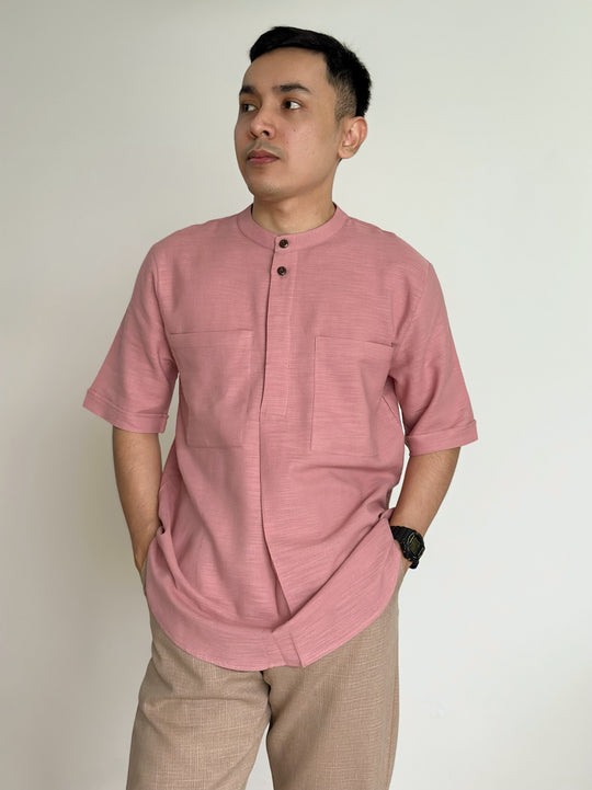 ABU Pocket Kurta in Pink