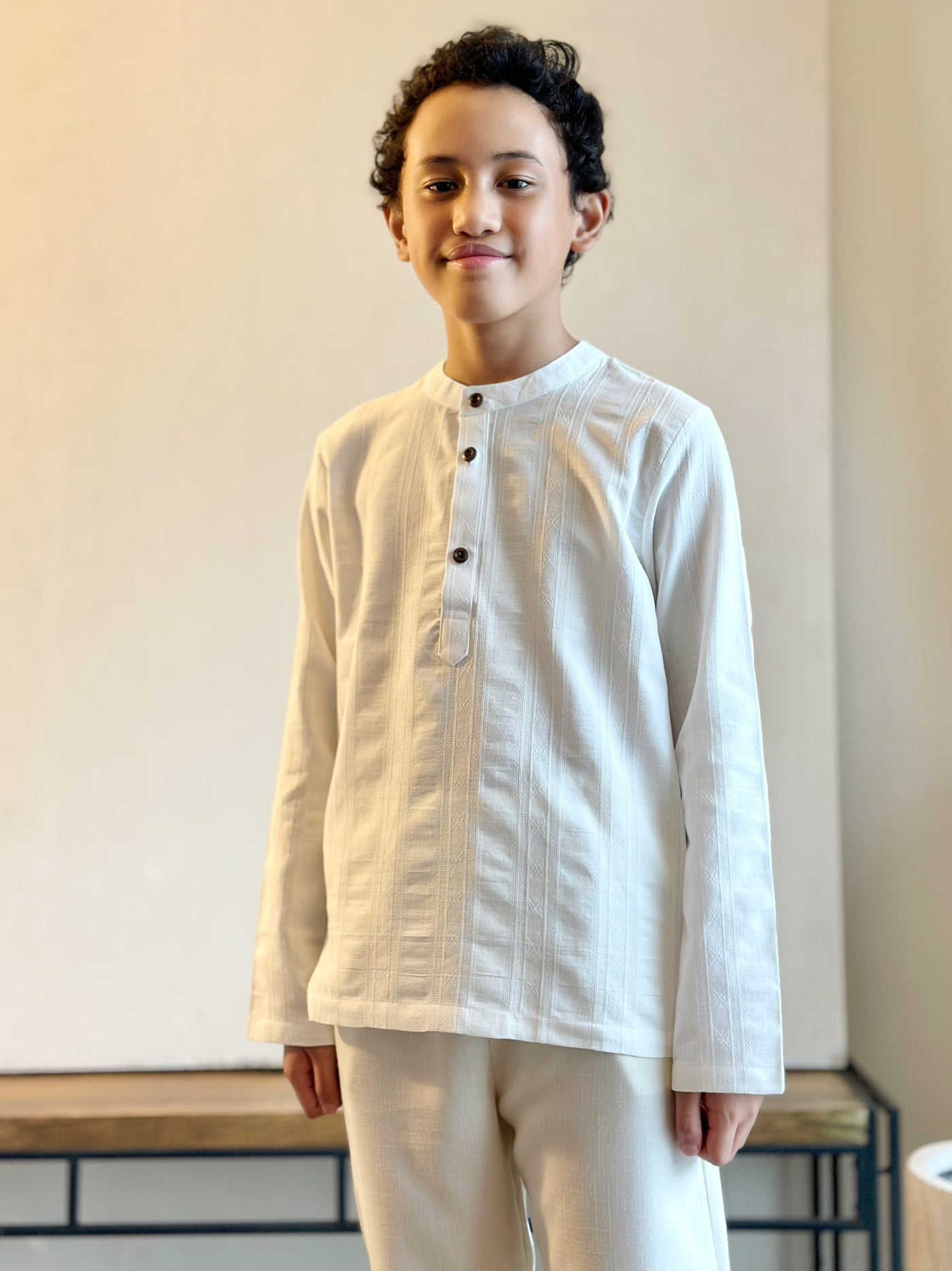 AMAR Kurta in White