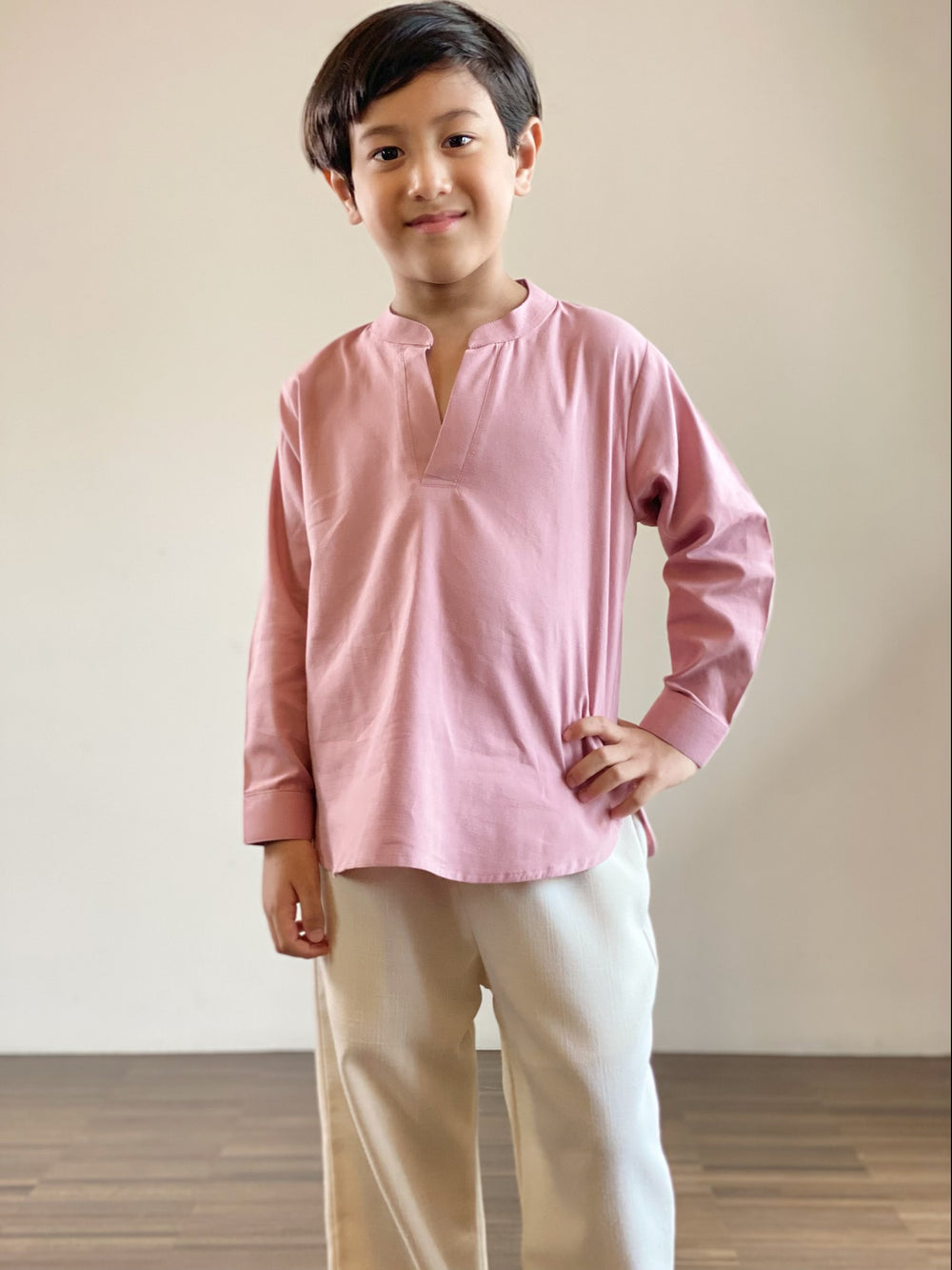 BAYU Unisex Kurta in Blush
