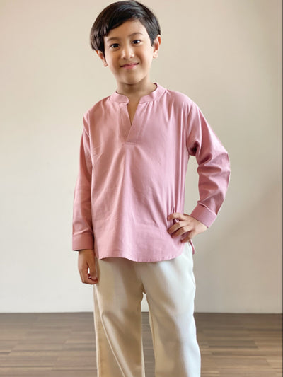 BAYU Unisex Kurta in Blush