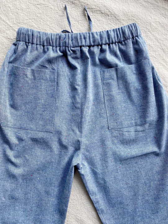 KELLY Chambray Cropped Pants