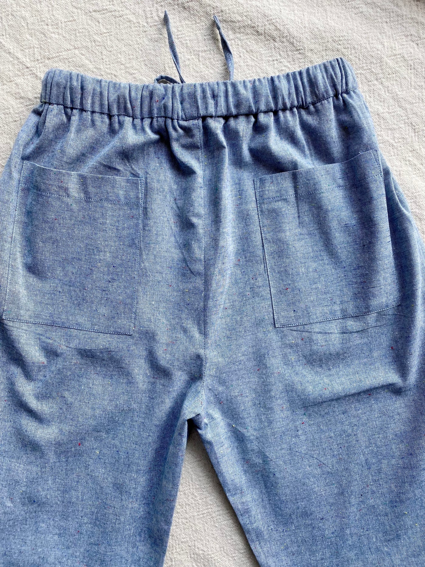 KELLY Chambray Cropped Pants