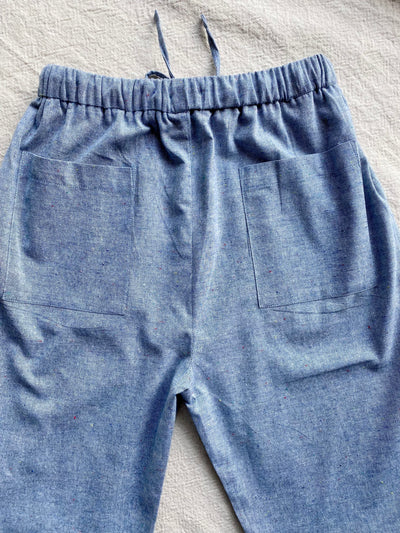 KELLY Chambray Cropped Pants