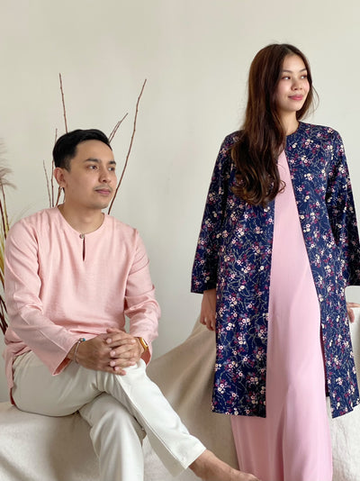 BUDI Teluk Belanga Kurta in Pink