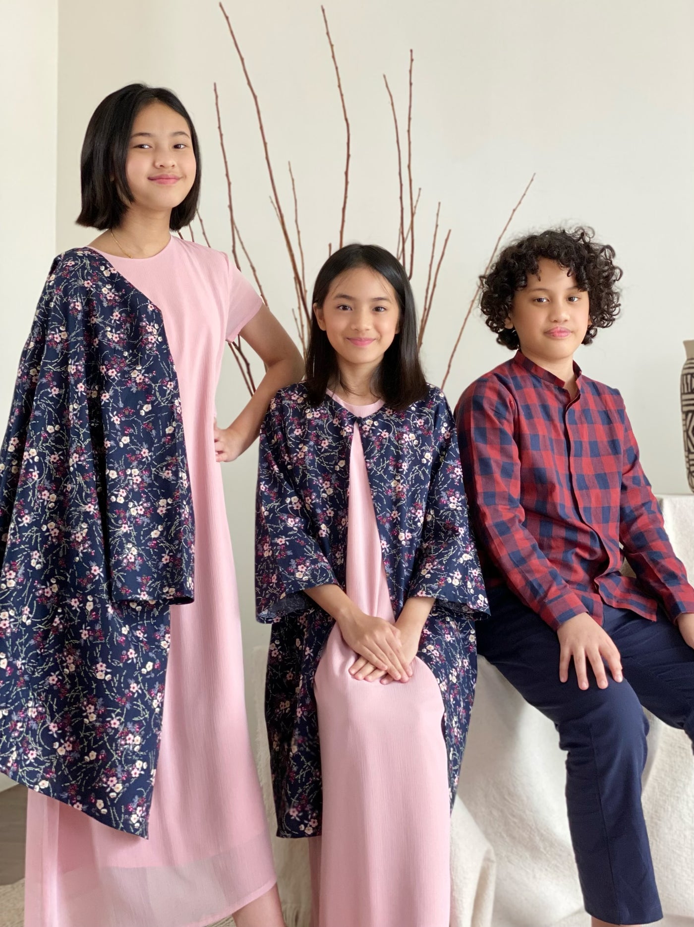 AZALEA Flowy Dress with Overcoat Set