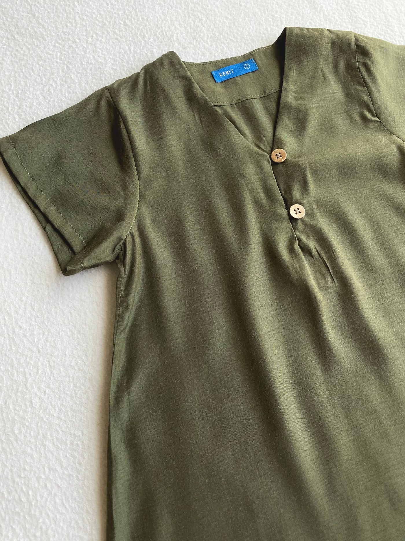 ULYA Baby's One-Piece Dress in Olive