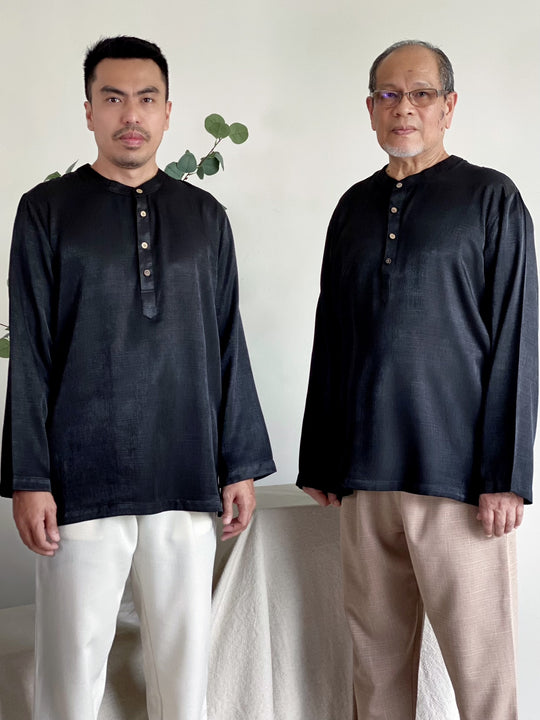 AHMAD Kurta in Black