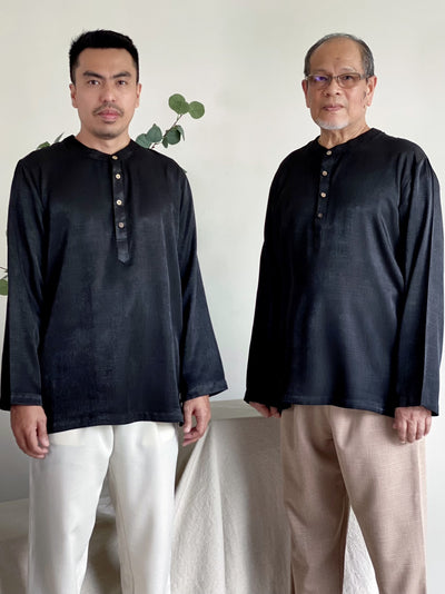 AHMAD Kurta in Black
