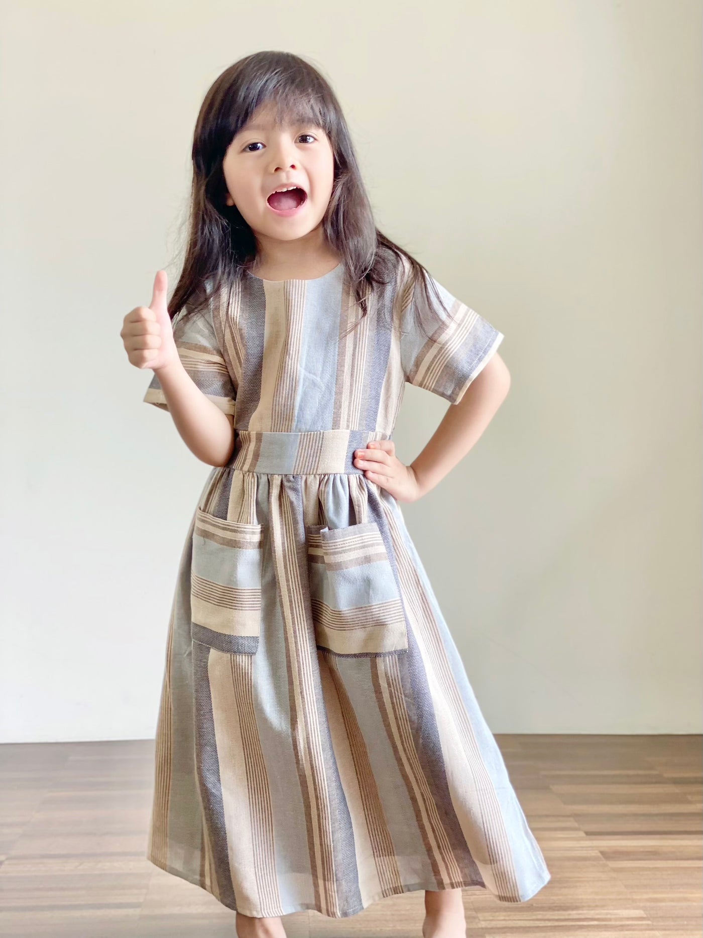 NIGHTINGALE Multi-stripes Maxi Dress