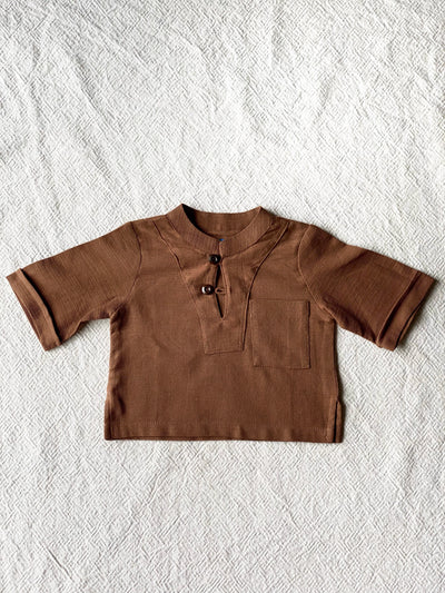 SENTOSA Kurta in Caramel