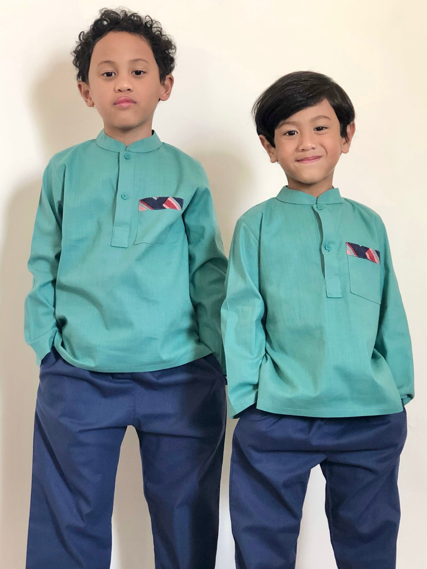 SOLEH Kurta Set in Teal