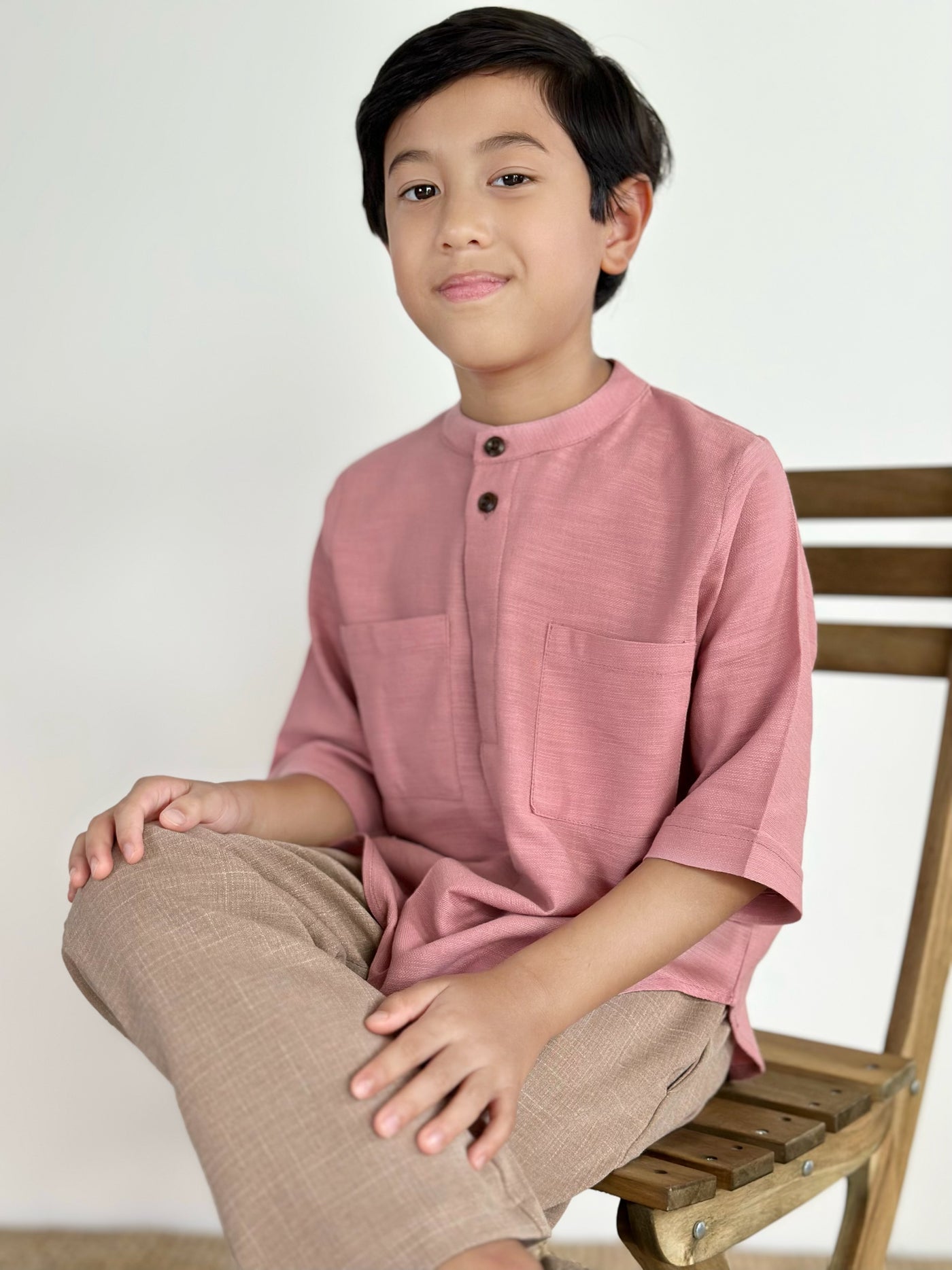 ALI Pocket Kurta in Pink