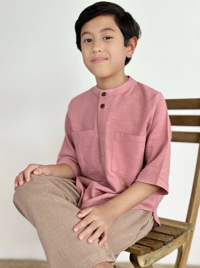 ALI Pocket Kurta in Pink