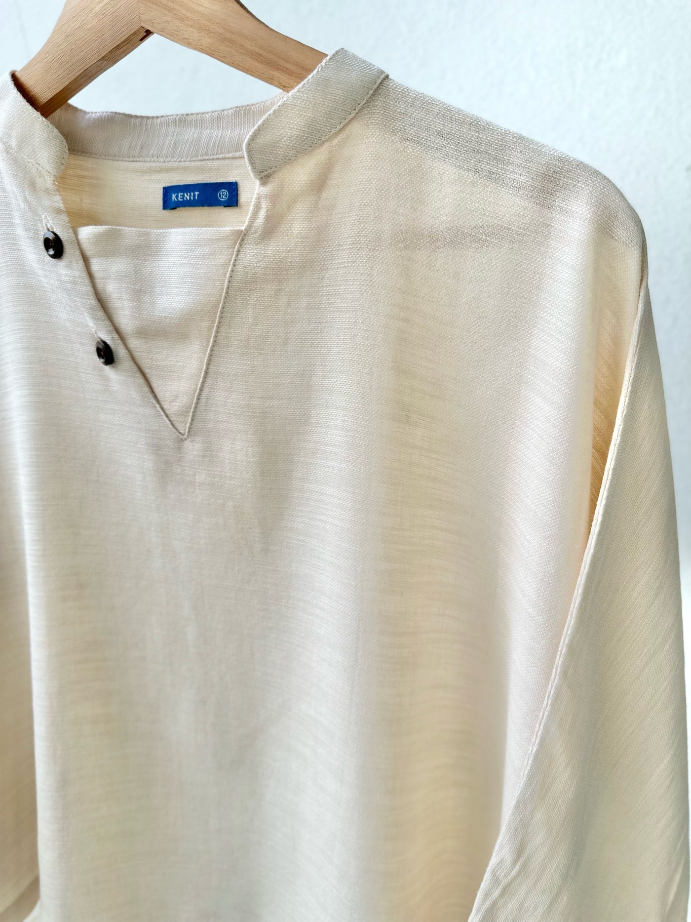 GEULIS Linen Blouse in Vanilla
