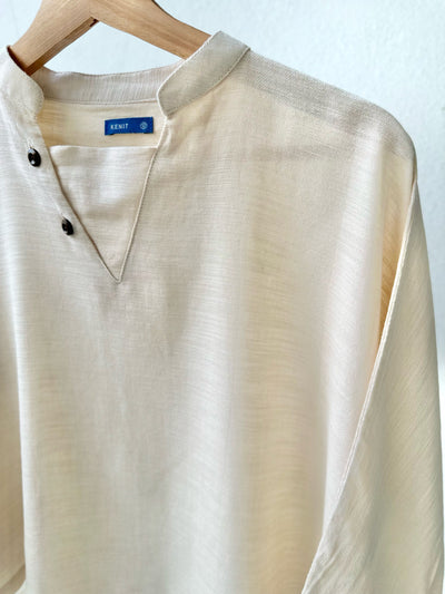 GEULIS Linen Blouse in Vanilla