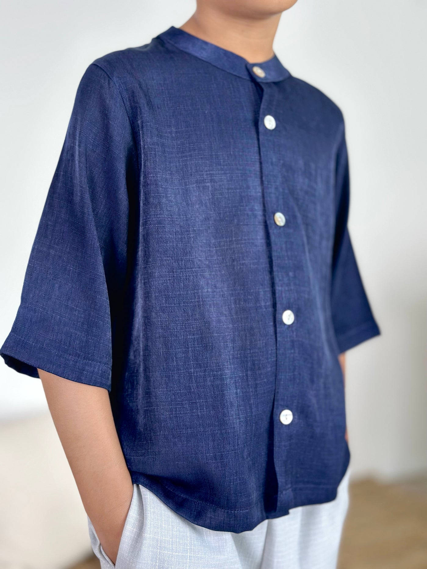 PUJANGGA Kurta in Navy Blue