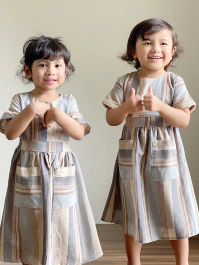 NIGHTINGALE Multi-stripes Maxi Dress